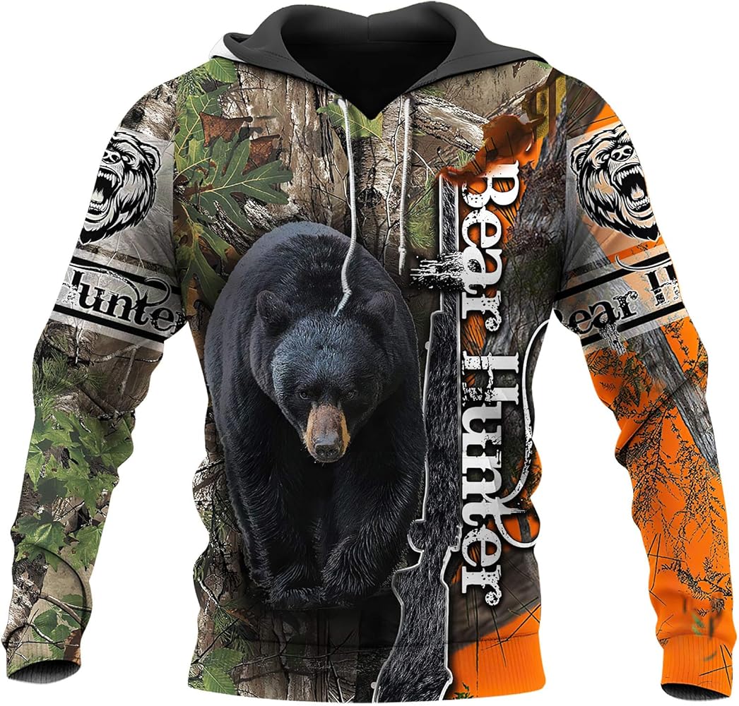 Hunting Polyster Fleece Hoodie